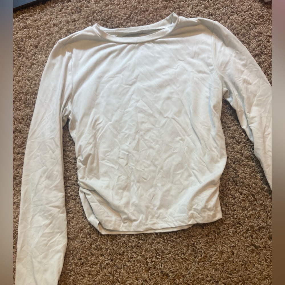 SHEIN Off-White Long Sleeve Top